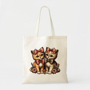 Adorable Bow-tied Kittens Tragetasche