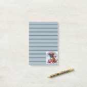 Adorable Boxer Welpe in Snowy Landschaft Post-it Klebezettel (Auf Schreibtisch)