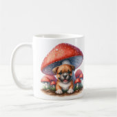 Adorable Boxer Welpe unter einem Pilzschirm Kaffeetasse (Links)