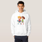 Adorable Boys, die Lebensmittel mitführen Hoodie (Vorne ganz)