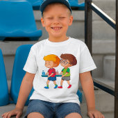 Adorable Boys, die Lebensmittel mitführen T-Shirt