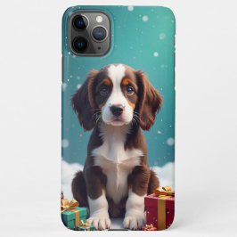 Adorable braune und weiße Welpe iPhone 11Pro Max Hülle