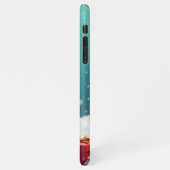 Adorable braune und weiße Welpe iPhone Hülle (Linke Seite)