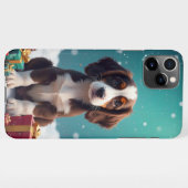 Adorable braune und weiße Welpe iPhone Hülle (Rückseite (Horizontal))