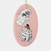 Adorable Bride Keramikornament (Rechts)