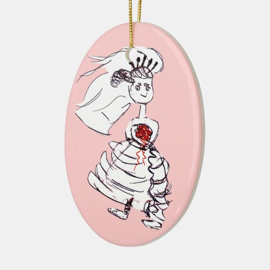 Adorable Bride Keramikornament (Links)