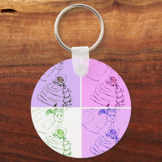 Adorable Bride Schlüsselanhänger (Vorderseite)