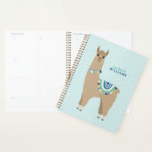 Adorable Brown Alpaca Personalisiert Planer (Anzeige)