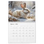 Adorable Brown and White Bunny Rabbits 2026 Kalender (Feb 2026)