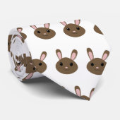 Adorable Brown Bunny Krawatte (Gerollt)