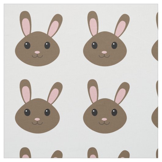 Adorable Brown Bunny Stoff (Muster)