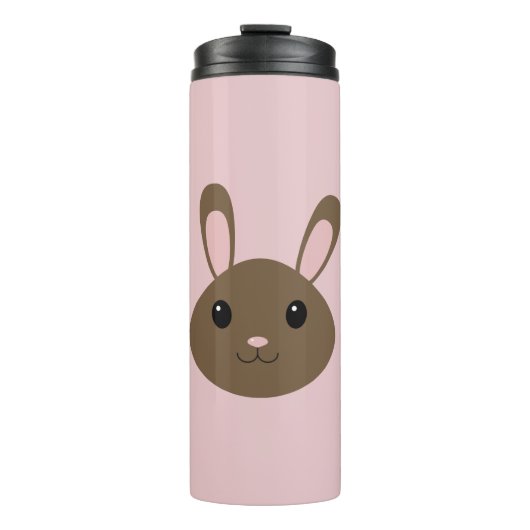 Adorable Brown Bunny Thermosbecher (Vorderseite)
