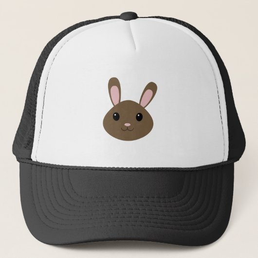Adorable Brown Bunny Truckerkappe (Vorderseite)