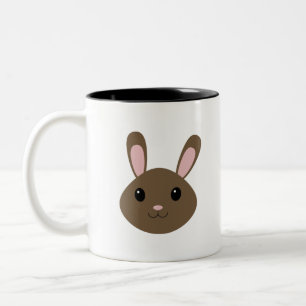 Adorable Brown Bunny Zweifarbige Tasse