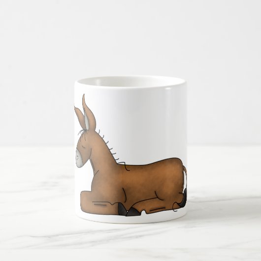 Adorable Brown Donkey-Tasse Kaffeetasse (Mittel)