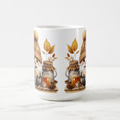 ADORABLE BROWN & GRAU FALL AUTUMN GNOMES KAFFEETASSE (Mittel)