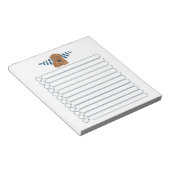 Adorable Brown Poodle Dog List Notizblock (angewinkelt)