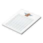 Adorable Brown Poodle Dog List Notizblock (Rotiert)