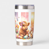 Adorable Brushstroke Osterhochland Kuh 20oz Thermobecher (Rückseite)