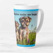 Adorable Brussels Griffon Welppies Milchtasse (Rechte Ecke)