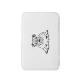 Adorable Bulldog Badematte (Vorderseite Vertikal)