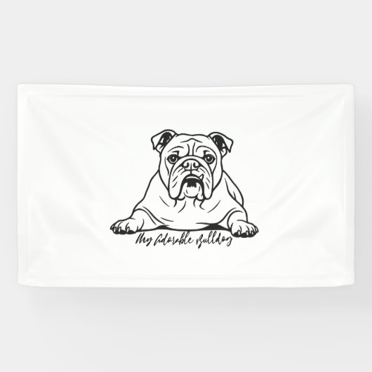 Adorable Bulldog Banner (Horizontal)