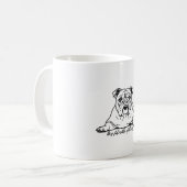 Adorable Bulldog Kaffeetasse (Vorderseite Links)