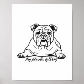 Adorable Bulldog Poster (Vorne)