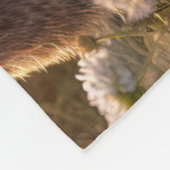 Adorable Bunnies im Frühlingswiese-Design Fleecedecke (Ecke)