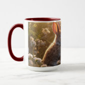 Adorable Bunnies im Frühlingswiese-Design Tasse (Links)