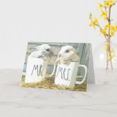 Adorable Bunny Anniversary Card Karte (Gelbe Blume)