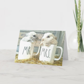 Adorable Bunny Anniversary Card Karte