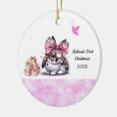 Adorable Bunny Baby's First Christmas Keramik Ornament (Links)