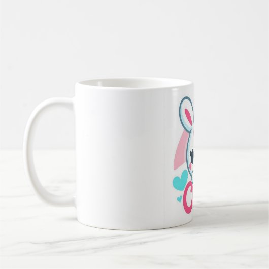 "Adorable Bunny Bliss Tasse" Kaffeetasse (Links)