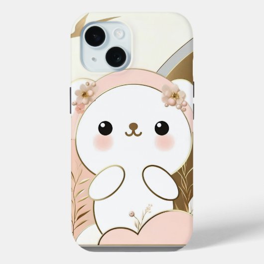Adorable Bunny Blossom Telefongehäuse/iPhone 15 Case-Mate iPhone Hülle (Rückseite)