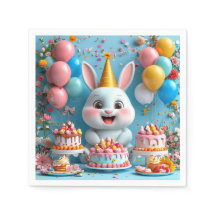 Adorable Bunny feiert Geburtstag