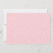 Adorable Bunny Girls Baby Dusche Einladung (Rückseite)