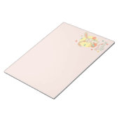 Adorable Bunny Happy Osterrot Rosa Notizblock (angewinkelt)