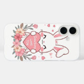 Adorable Bunny mit Liebe Herz Case-Mate iPhone Hülle (Rückseite (Horizontal))