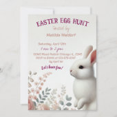 Adorable Bunny Oaster Egg Einladung (Vorderseite)