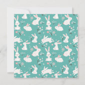 Adorable Bunny Party Osterfest Einladung (Rückseite)