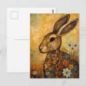 Adorable Bunny Postcard Postkarte (Vorne/Hinten)
