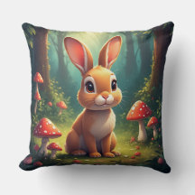 Adorable Bunny Rabbit in Enchanted Forest