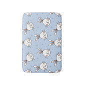 Adorable Bunny Rabbit Muster Badematte (Vorderseite Vertikal)