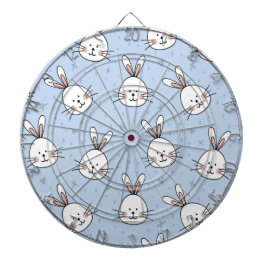 Adorable Bunny Rabbit Muster Dartscheibe