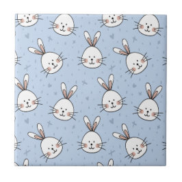 Adorable Bunny Rabbit Muster Fliese