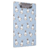 Adorable Bunny Rabbit Muster Klemmbrett (Rechts)