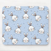Adorable Bunny Rabbit Muster Mousepad (Vorne)