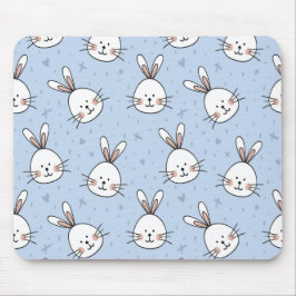 Adorable Bunny Rabbit Muster Mousepad