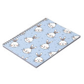 Adorable Bunny Rabbit Muster Notizblock (Linke Seite)